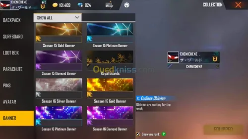 Compte Free fire