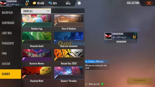 Compte Free fire