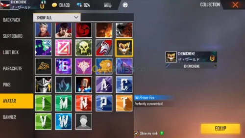 Compte Free fire
