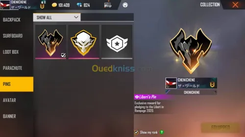 Compte Free fire