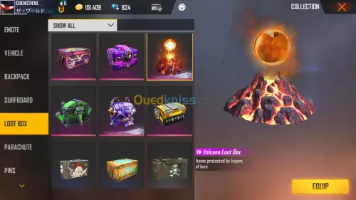 Compte Free fire