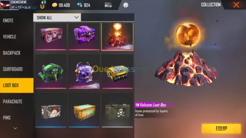 Compte Free fire