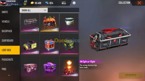 Compte Free fire