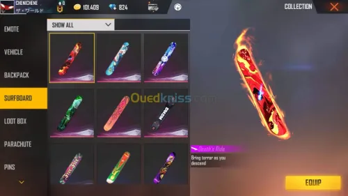 Compte Free fire