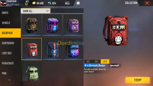 Compte Free fire