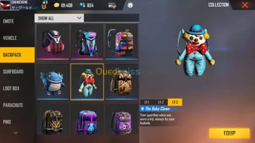 Compte Free fire