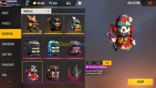 Compte Free fire