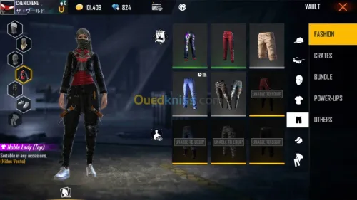 Compte Free fire