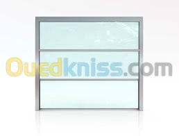 Baie vitrée en guillotine électrique 