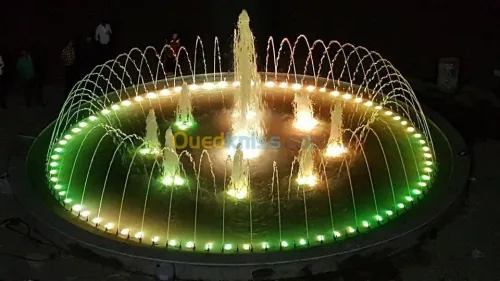 Equipements jets d'eau et fontaines