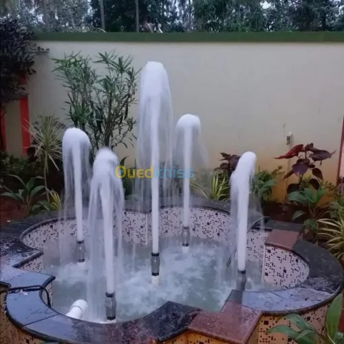 Equipements jets d'eau et fontaines