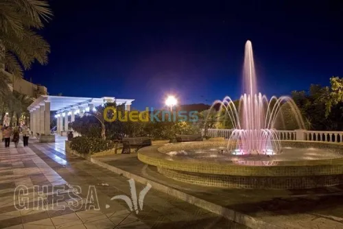 Equipements jets d'eau et fontaines