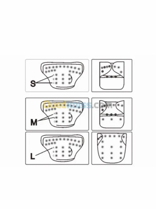Couches+inserts lavables pour bébé 