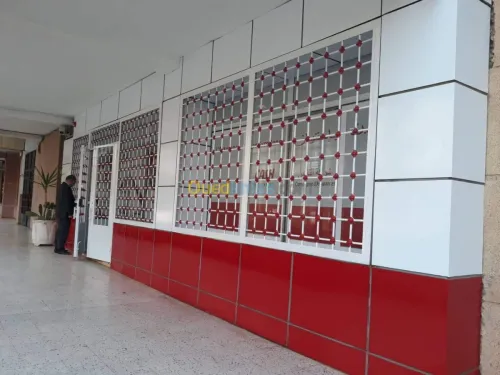 Habillage vitrine et aluco