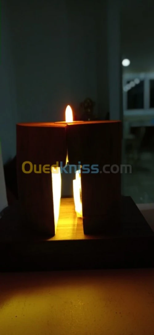 Bougie tronc d'arbre