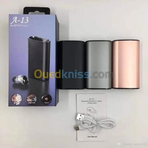 Airpods A13-TWS + powerbank + lighter 