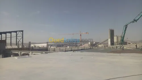 dallage industrielle, béton lissé