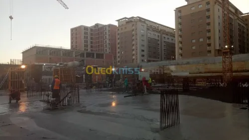 dallage industrielle, béton lissé