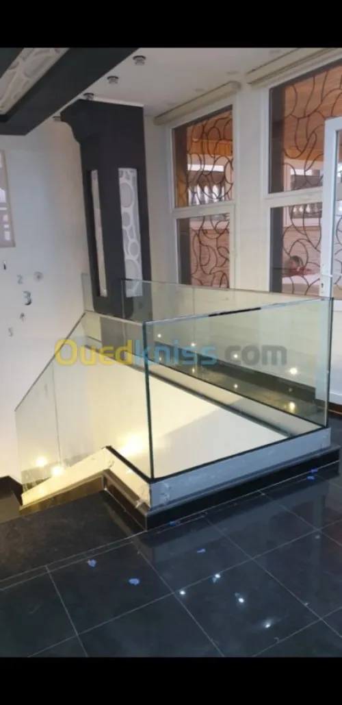 Rampes et garde corps en Inox et verre