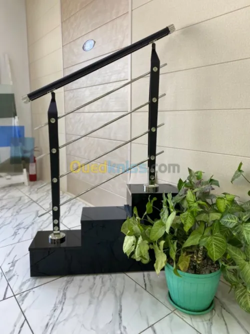 Rampes et garde corps en Inox et verre