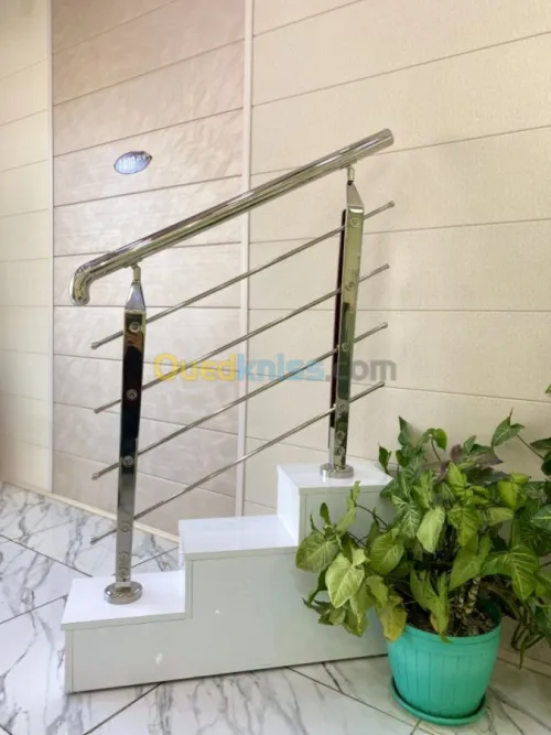 Rampes et garde corps en Inox et verre
