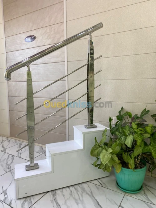 Rampes et garde corps en Inox et verre