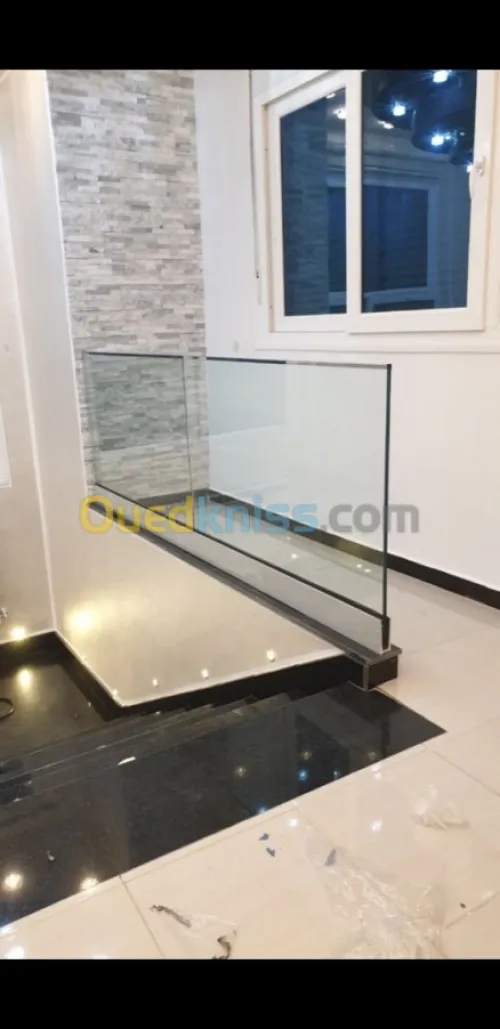 Rampes et garde corps en Inox et verre