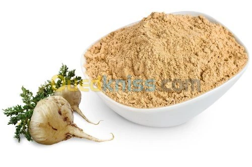 MACA : Jaune - noir - rouge BIO (poudre) (Perou) ---- مسحوق الماكا العضوي : أسفر - أحمر - أسود