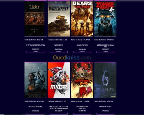 COPIES DE JEUX POUR PC GAMER 