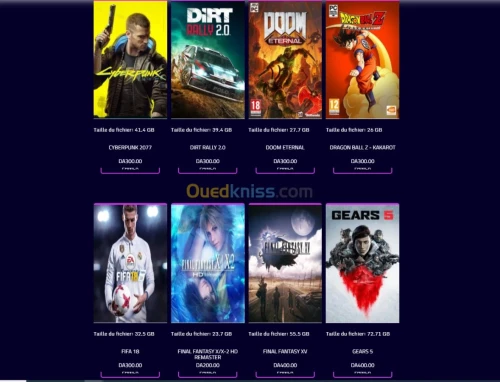 COPIES DE JEUX POUR PC GAMER 