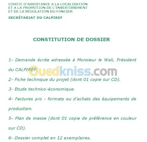 calpiref _dossier d'investissement