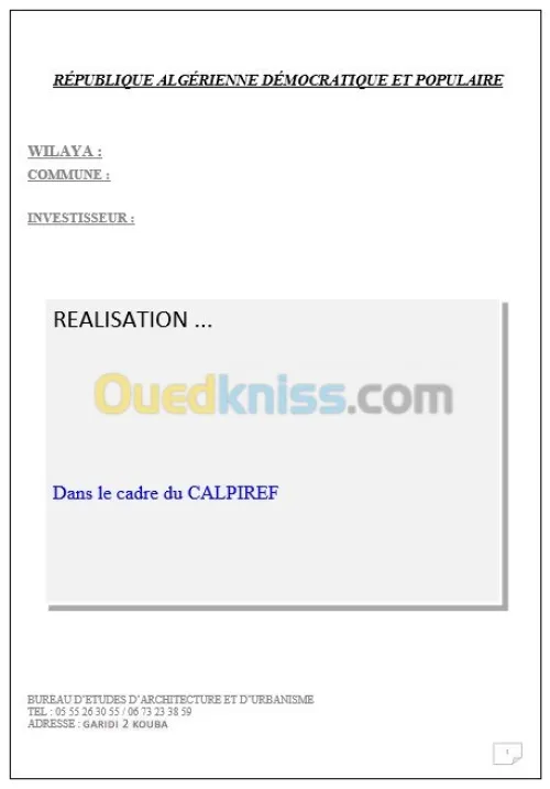calpiref _dossier d'investissement