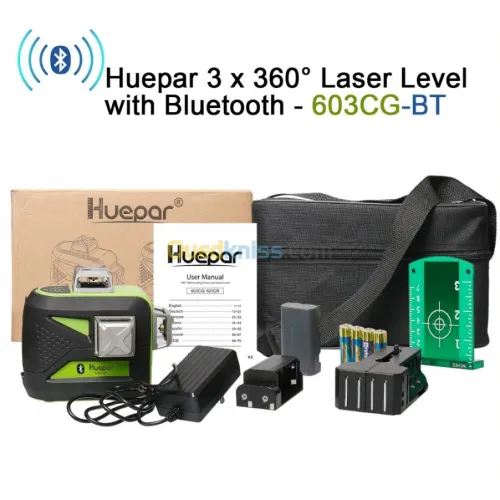 Huepar 3x360 faisceau vert niveau Lase