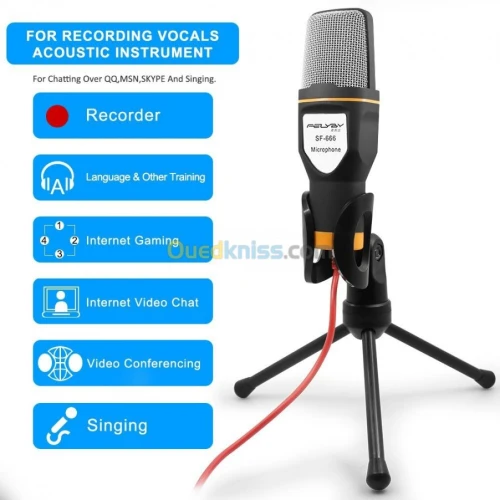 Microphone Triepied Youtuber Jack 3.5m