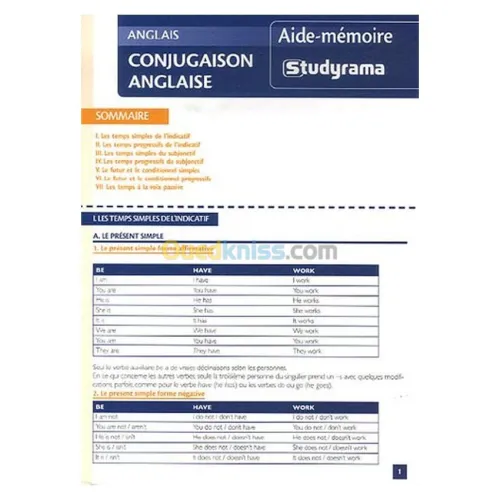 Conjugaison anglaise