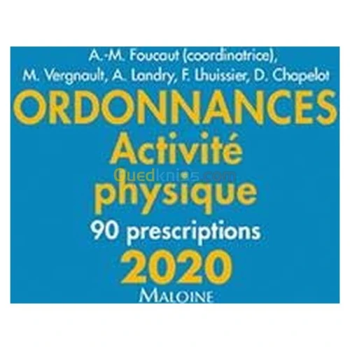 Ordonnances – Activité physique – 2020
