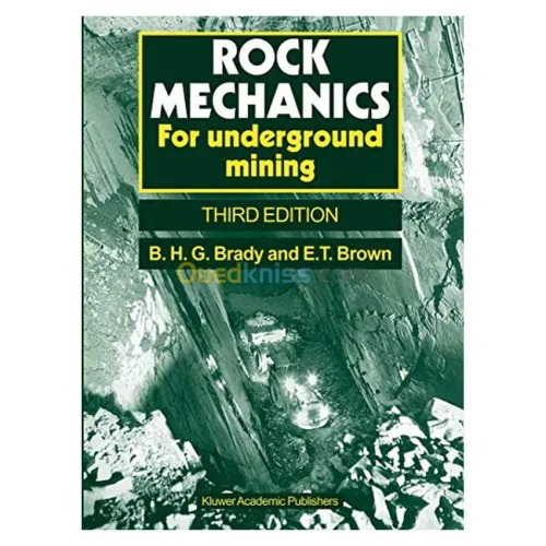 Rock Mechanics: For underground mining