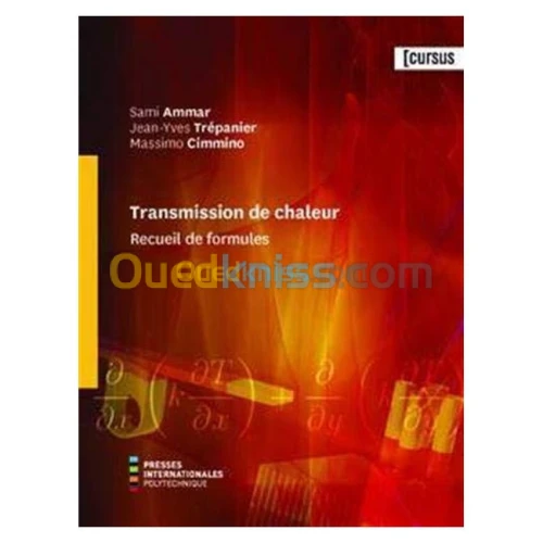 Transmission de chaleur, Recueil de formules