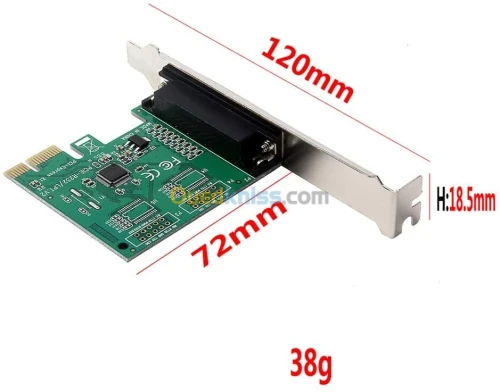 Carte PCI Ex X1 & PCI 16X To DB 25 F
