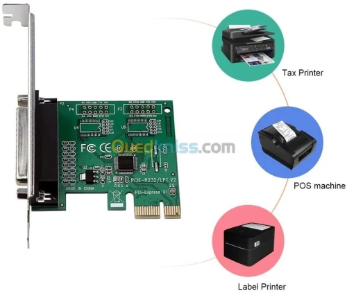 Carte PCI Ex X1 & PCI 16X To DB 25 F