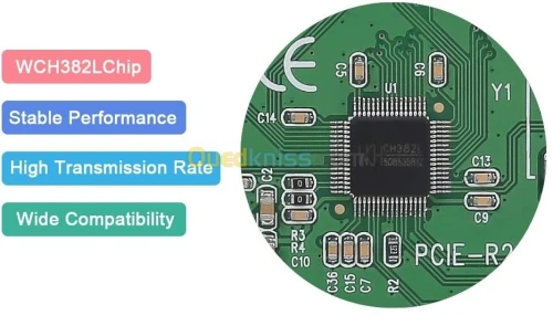 Carte PCI Ex X1 & PCI 16X To DB 25 F