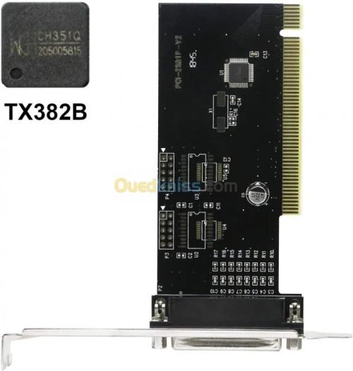 Carte PCI Ex X1 & PCI 16X To DB 25 F