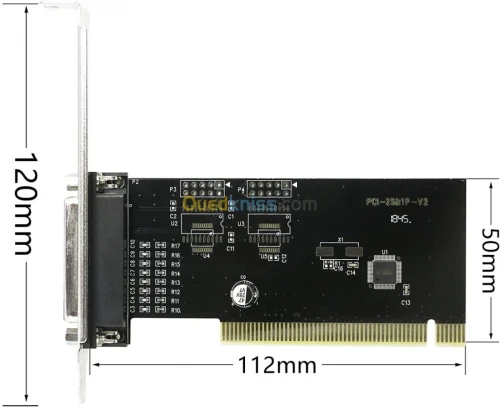 Carte PCI Ex X1 & PCI 16X To DB 25 F