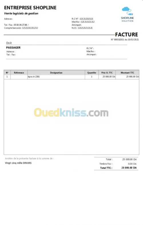 Logiciel de Gestion Commercial & Stock