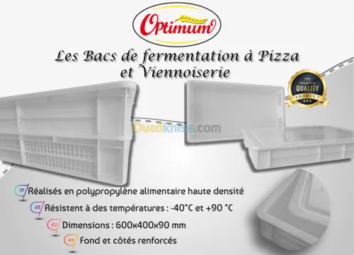 Bacs de fermentation à Pizza Optimum
