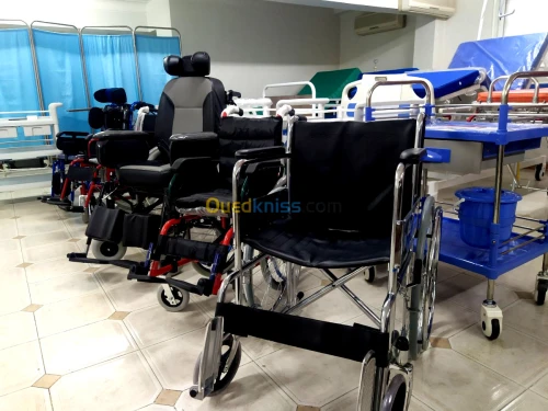 Fauteuil roulant en aluminium double freins