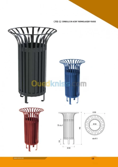 Fabrication mobilier urbain 