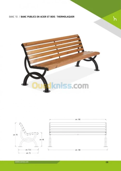 Fabrication mobilier urbain 