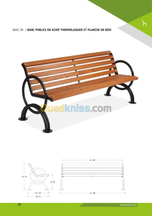 Fabrication mobilier urbain 