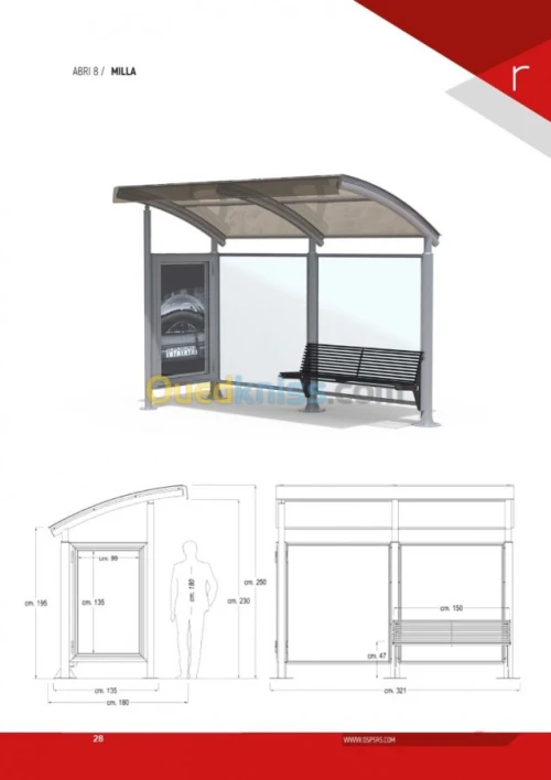 Fabrication mobilier urbain 